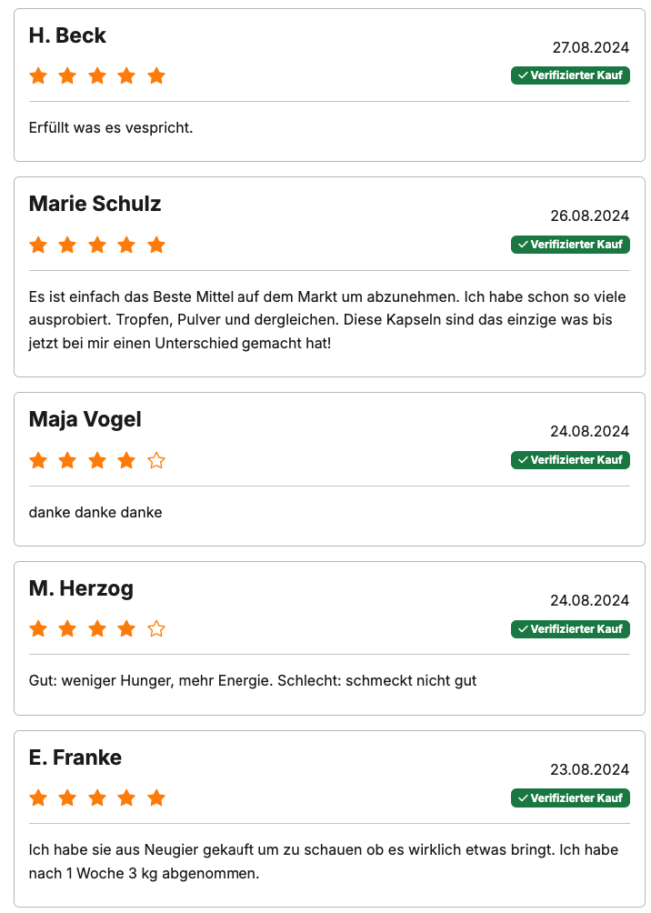 Erfahrungen mit S Extra Kapseln